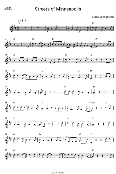 undefined Bruce Springsteen - Streets of Minneapolis