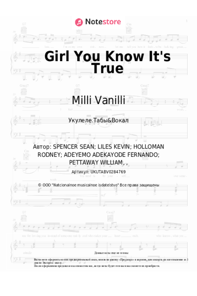 undefined Milli Vanilli - Girl You Know It's True