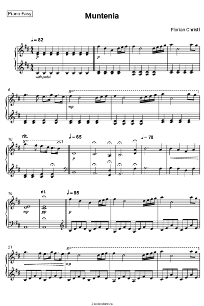 Ноты, аккорды Florian Christl - Muntenia