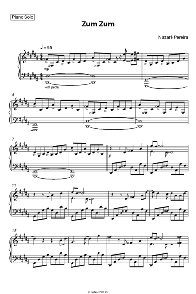 Ноты, аккорды Nazaré Pereira - Zum Zum