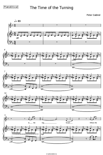 undefined Peter Gabriel - The Time of the Turning