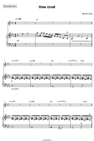 undefined Sarah Lola - How Cruel