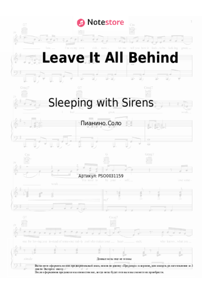 undefined Sleeping with Sirens - Leave It All Behind