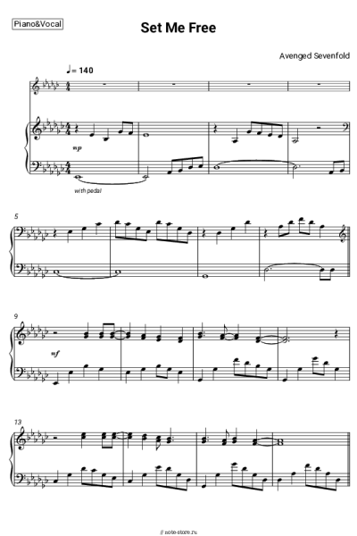 undefined Avenged Sevenfold - Set Me Free