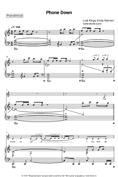 Ноты, аккорды Lost Kings, Emily Warren - Phone Down