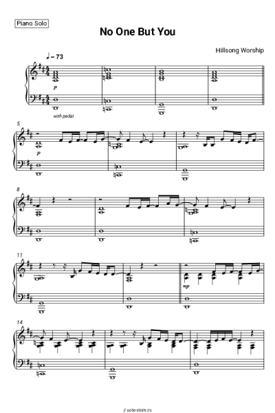 Ноты, аккорды Hillsong Worship - No One But You