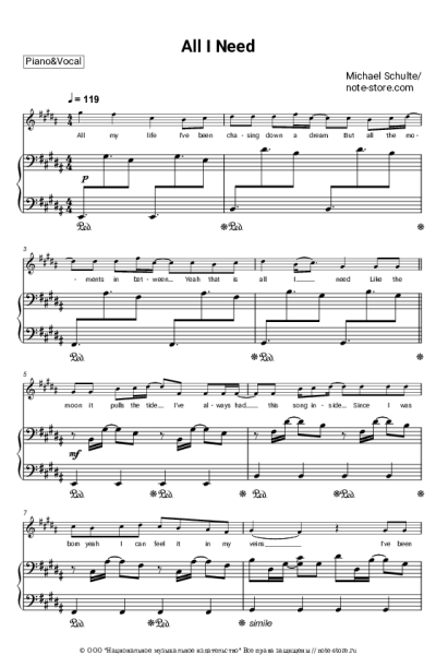 undefined Michael Schulte - All I Need