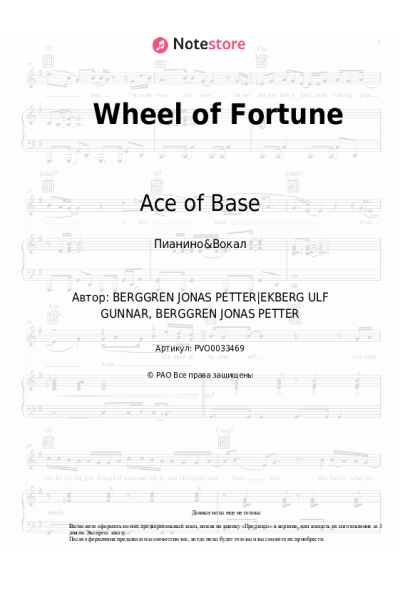undefined Ace of Base - Wheel of Fortune