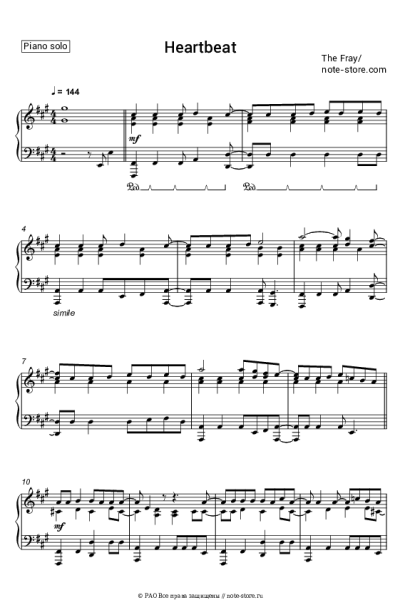 undefined The Fray - Heartbeat
