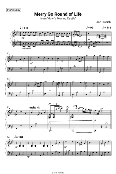 undefined Joe Hisaishi - Merry Go Round of Life (from 'Howl's Moving Castle')