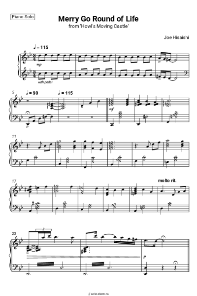 undefined Joe Hisaishi - Merry Go Round of Life (from 'Howl's Moving Castle')