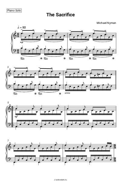 undefined Michael Nyman - The Sacrifice
