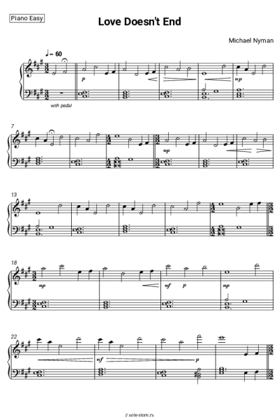 undefined Michael Nyman - Love Doesn't End