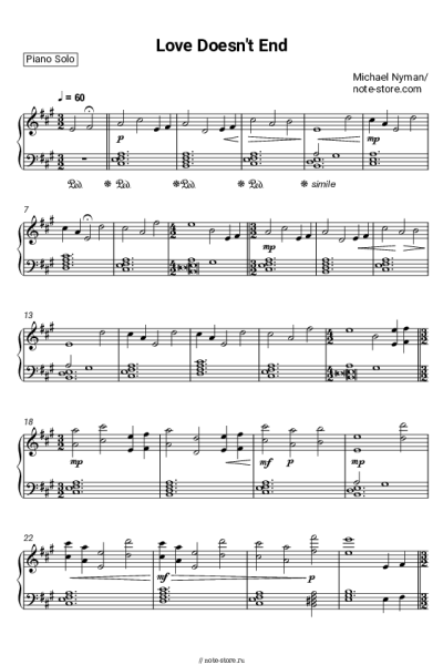 undefined Michael Nyman - Love Doesn't End