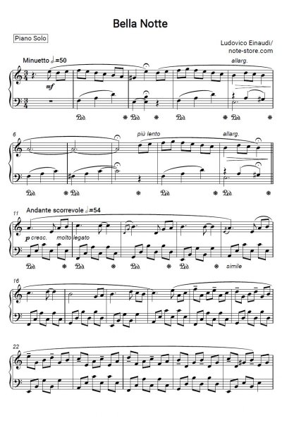 undefined Ludovico Einaudi - Bella Notte