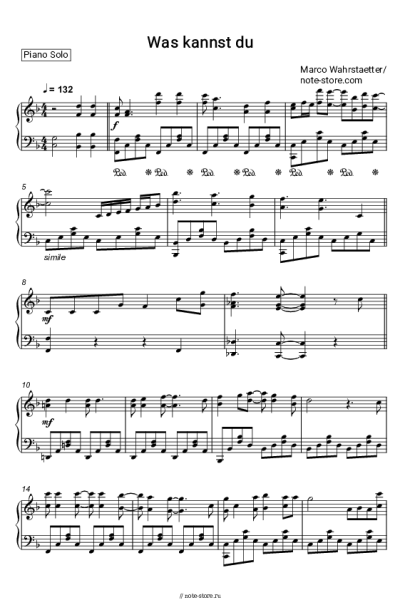 Ноты, аккорды Marco Wahrstaetter - Was kannst du