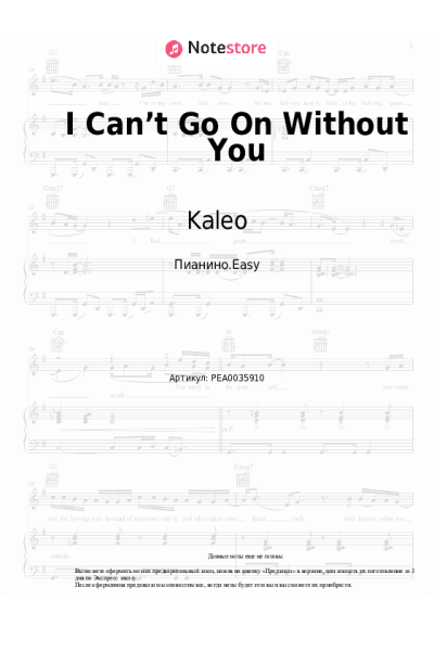 undefined Kaleo - I Can’t Go On Without You