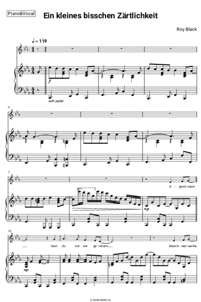 Ноты, аккорды Roy Black - Ein kleines bisschen Zärtlichkeit