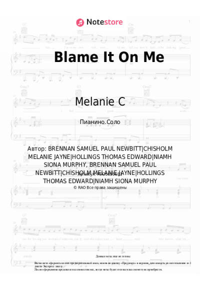 undefined Melanie C - Blame It On Me