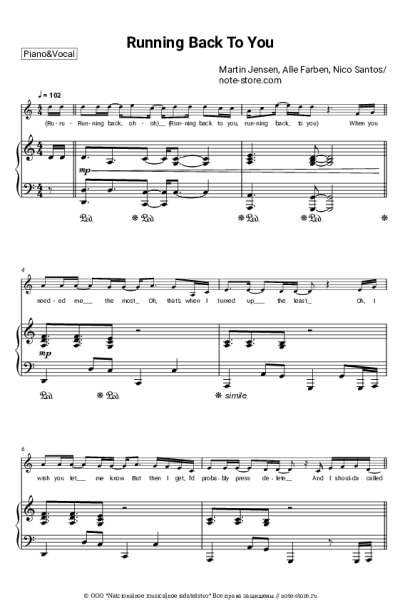 undefined Martin Jensen, Nico Santos, Alle Farben - Running Back To You