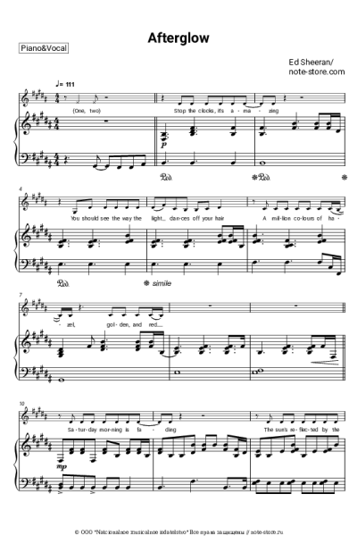 undefined Ed Sheeran - Afterglow