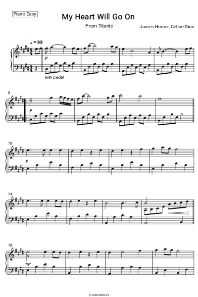 undefined Celine Dion - My Heart Will Go On (из фильма «Титаник»)