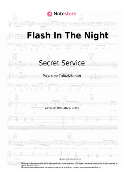 undefined Secret Service - Flash In The Night