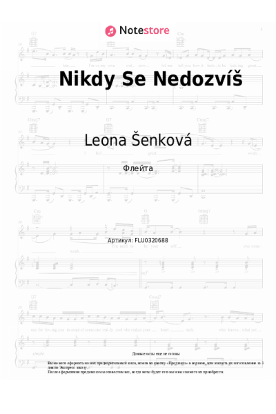 Ноты, аккорды Leona Šenková, Jarek Filgas - Nikdy Se Nedozvíš