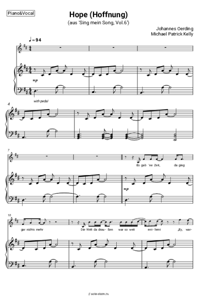 undefined Johannes Oerding, Michael Patrick Kelly - Hope (Hoffnung) (aus 'Sing mein Song, Vol.6')