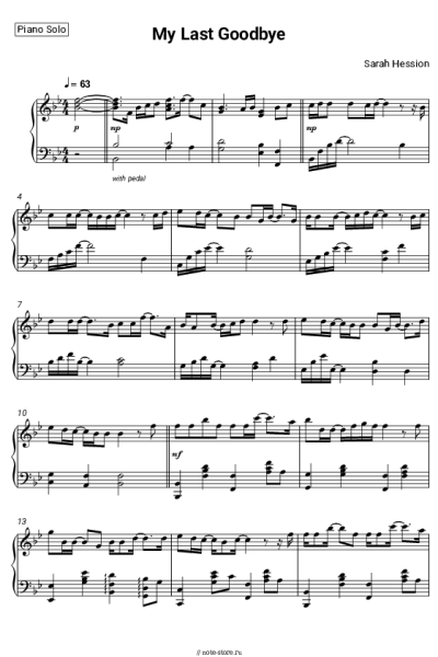 undefined Sarah Hession - My Last Goodbye