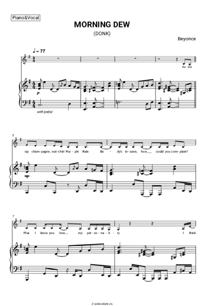 undefined Beyonce - MORNING DEW (DONK)