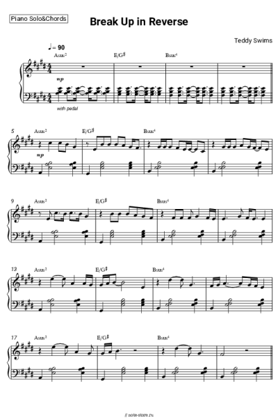 undefined Teddy Swims - Break Up in Reverse