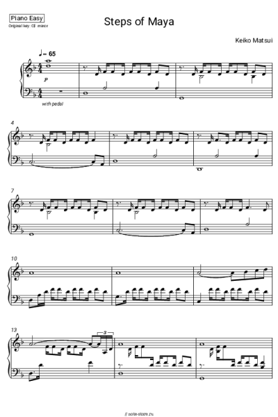 Ноты, аккорды Keiko Matsui - Steps of Мауа