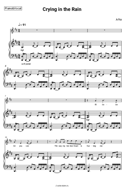 undefined A-ha - Crying in the Rain