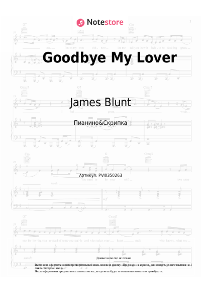 undefined James Blunt - Goodbye My Lover
