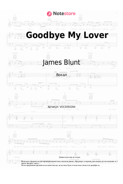 undefined James Blunt - Goodbye My Lover