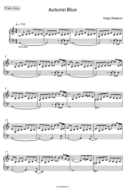 Ноты, аккорды Craig Chaquico - Autumn Blue