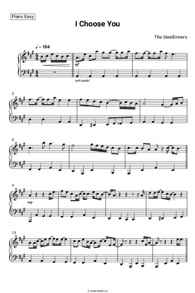 Ноты, аккорды The SteelDrivers - I Choose You