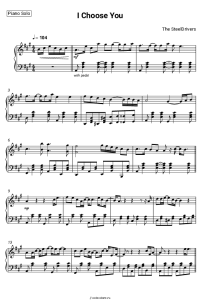 Ноты, аккорды The SteelDrivers - I Choose You