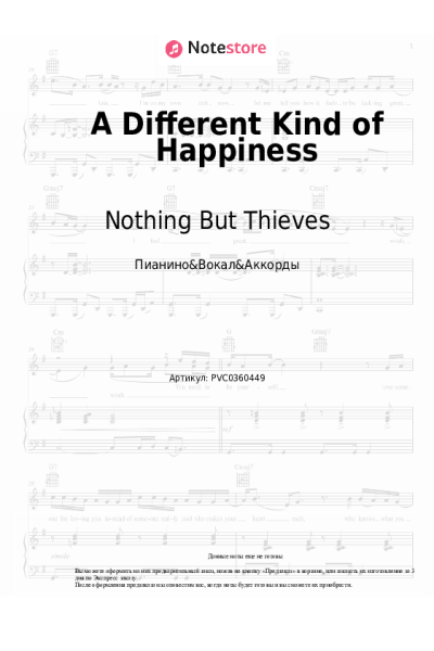 Ноты, аккорды Nothing But Thieves - A Different Kind of Happiness