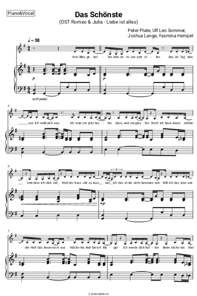 undefined Peter Plate, Ulf Leo Sommer, Joshua Lange, Yasmina Hempel - Das Schönste (OST Romeo & Julia - Liebe ist alles)