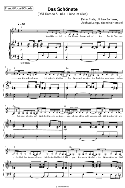 undefined Peter Plate, Ulf Leo Sommer, Joshua Lange, Yasmina Hempel - Das Schönste (OST Romeo & Julia - Liebe ist alles)