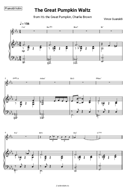 undefined Vince Guaraldi - The Great Pumpkin Waltz (from 'It's the Great Pumpkin, Charlie Brown')