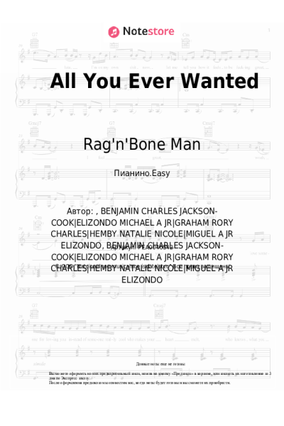 undefined Rag'n'Bone Man - All You Ever Wanted