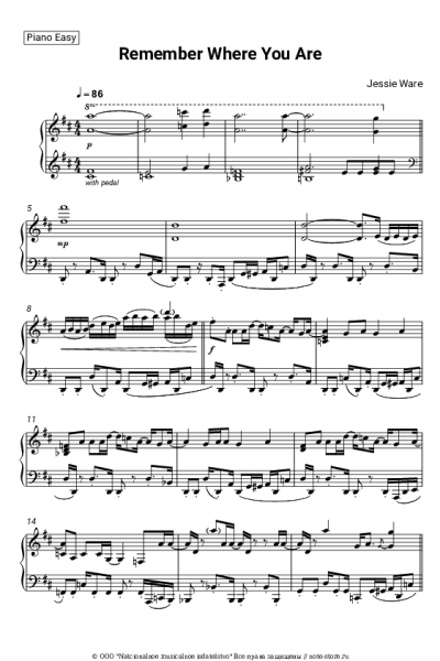 Ноты, аккорды Jessie Ware - Remember Where You Are
