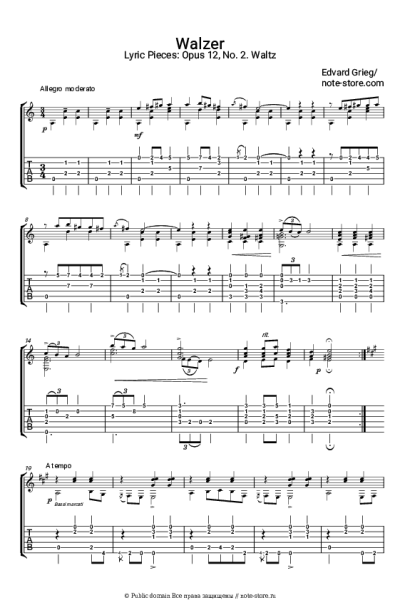 undefined Эдвард Григ - Лирические пьесы, op.12. №2 Waltz