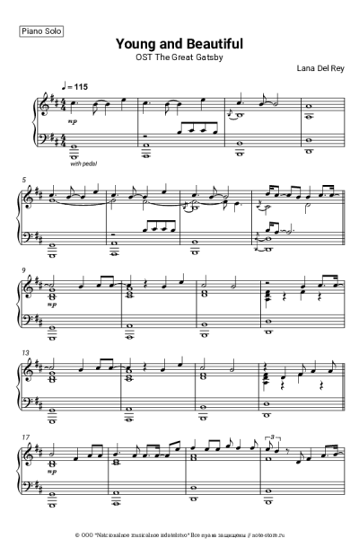 undefined Lana Del Rey - Young and Beautiful (OST The Great Gatsby)