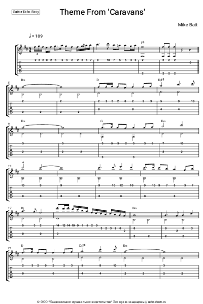 Ноты, аккорды Mike Batt - Theme From 'Caravans'