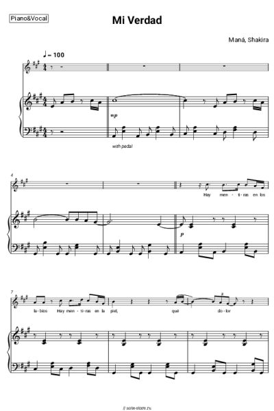 undefined Shakira, Maná - Mi Verdad