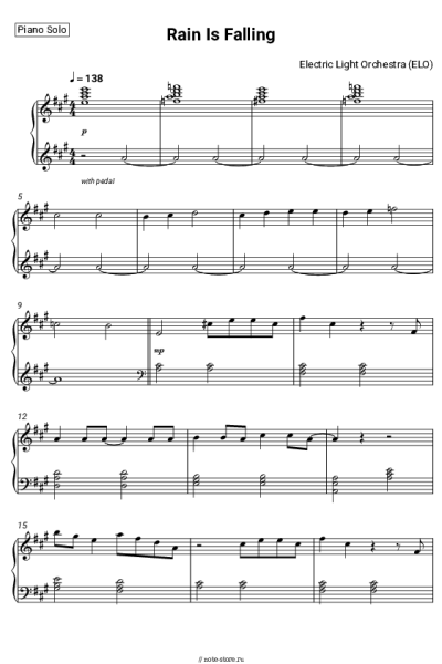 undefined Electric Light Orchestra (ELO) - Rain Is Falling